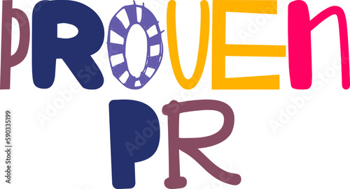 Proven Pr Hand Lettering Illustration for Postcard , T-Shirt Design, Flyer, Book Cover
