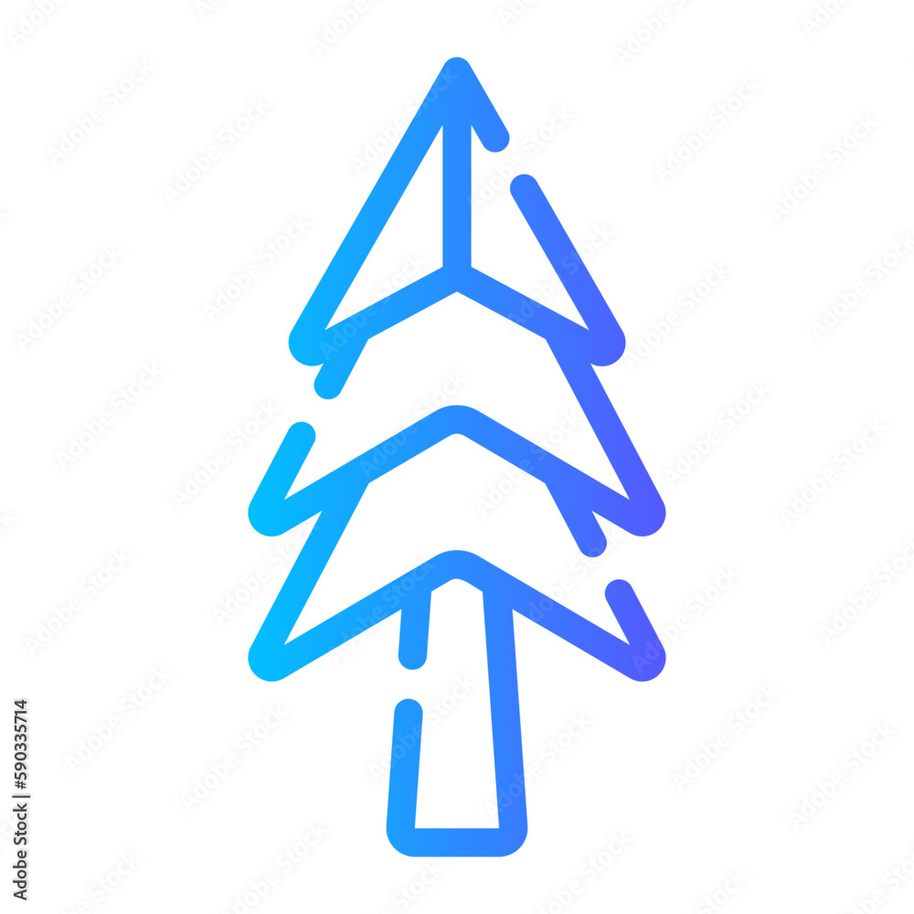 pine tree gradient icon pine tree gradient icon