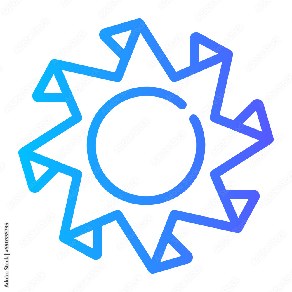 sun gradient icon sun gradient icon