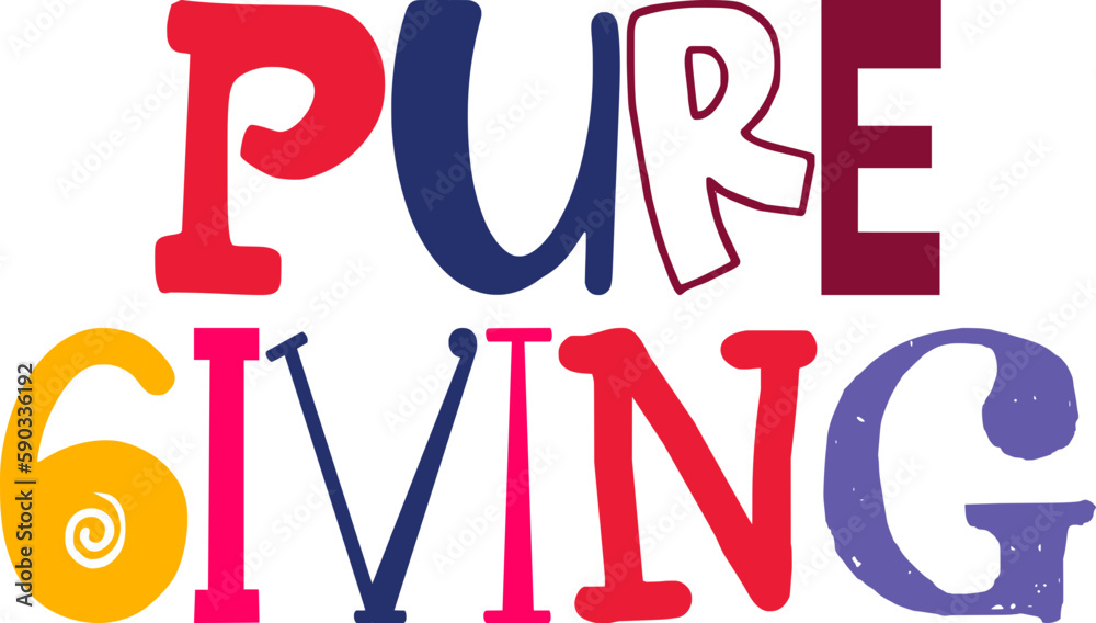 Pure Giving Calligraphy Illustration for Social Media Post, Infographic, Book Cover, Presentation Pure Giving Calligraphy Illustration for Social Media Post, Infographic, Book Cover, Presentation