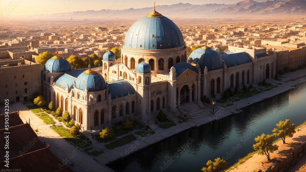 Obraz premium middle eastern city landscape