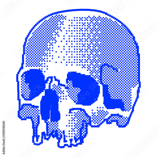 Retro Old Skull Vintage Arcade Skull  (ID: 590346560)