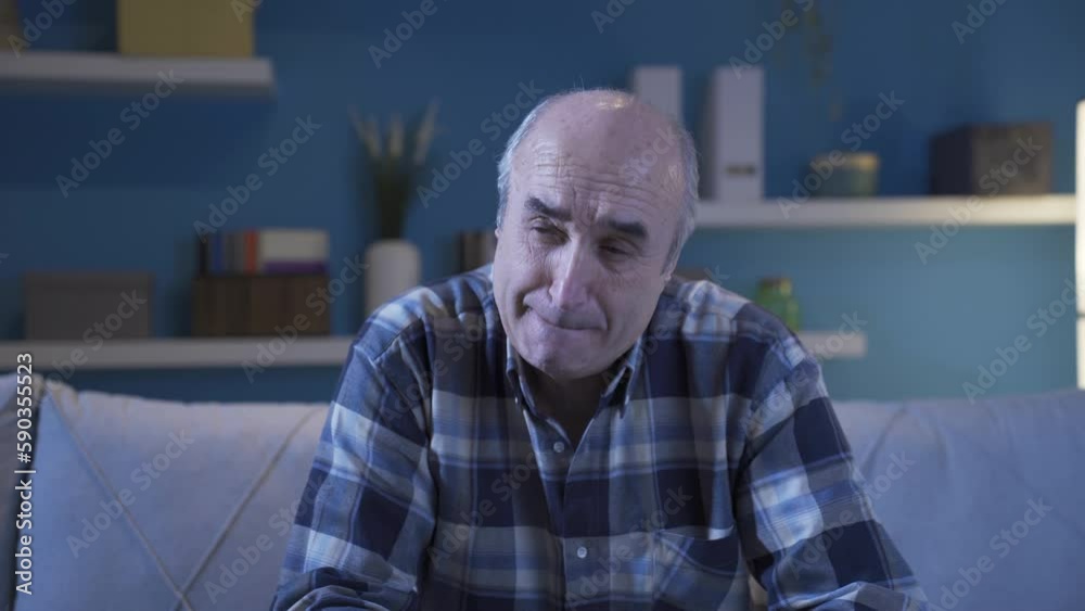 Worried old man sitting alone at home and crying.
Depressed pensive old man with health problems in old age feels lonely, sad and crying.
Worried old man sitting alone at home and crying.
Depressed pensive old man with health problems in old age feels lonely, sad and crying.