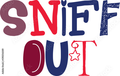 Sniff Out Calligraphy Illustration for Gift Card, Social Media Post, Motion Graphics, Packaging