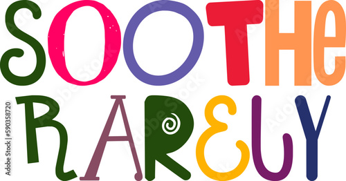 Soothe Rarely Hand Lettering Illustration for Presentation , Logo, Motion Graphics, Packaging