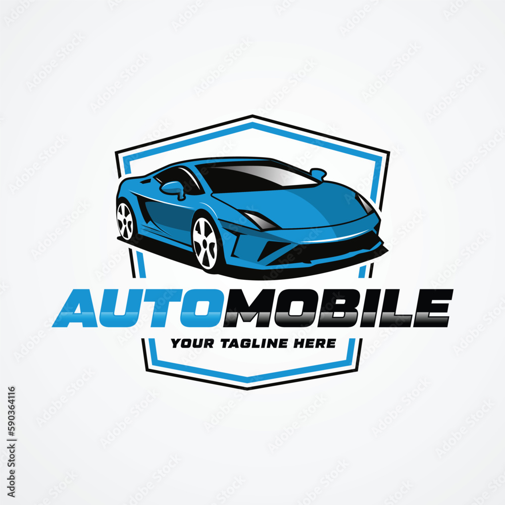 Obraz premium Car Logo Design Sports Car Logo Design Car Vector Car Silhouette
