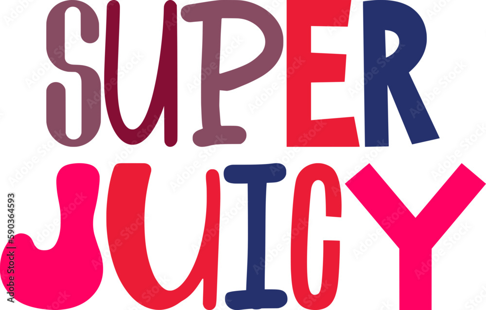 Super Juicy Calligraphy Illustration for Logo, Poster, Flyer, Label Super Juicy Calligraphy Illustration for Logo, Poster, Flyer, Label