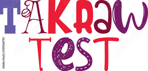 Takraw Test Calligraphy Illustration for Newsletter, Motion Graphics, Packaging, Brochure