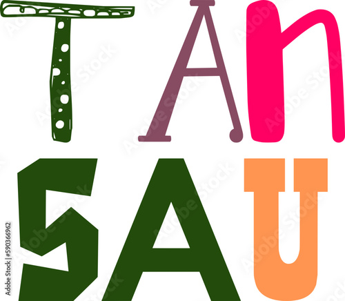 Tan Sau Hand Lettering Illustration for Brochure, Newsletter, Social Media Post, Banner