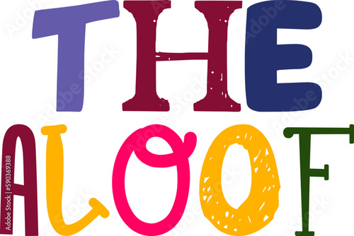 The Aloof Calligraphy Illustration for Newsletter, Icon, Sticker , Infographic