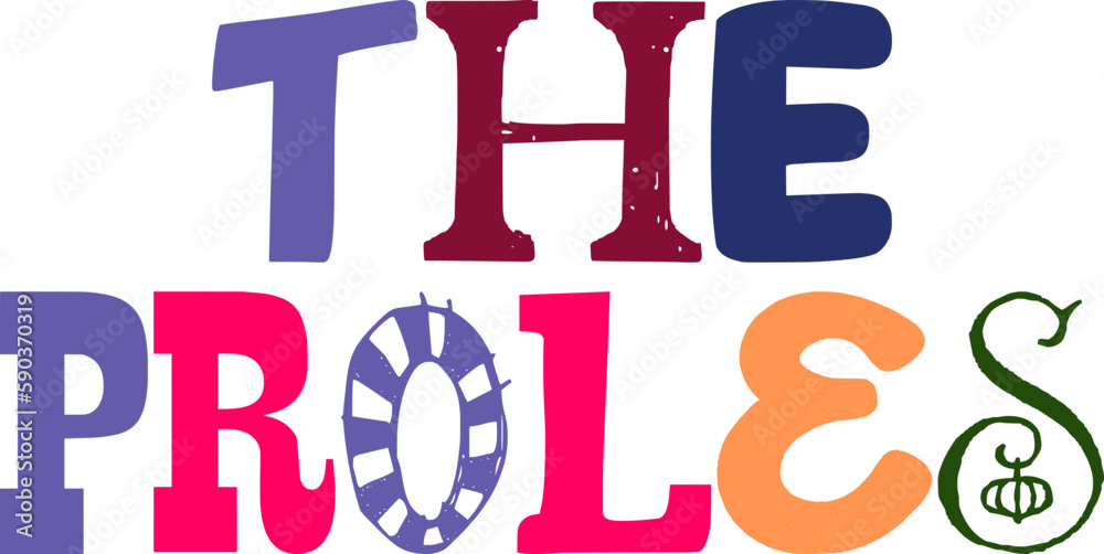 The Proles Typography Illustration for Newsletter, Presentation , Stationery, Gift Card