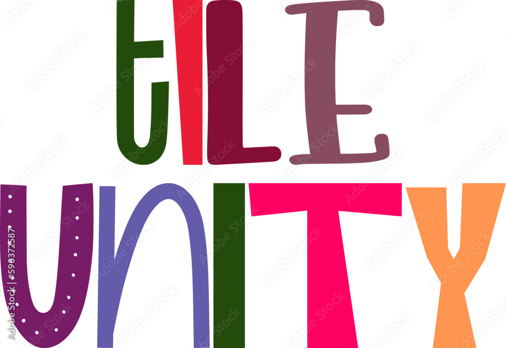 Tile Unity Typography Illustration for Motion Graphics, Social Media Post, Mug Design, Infographic Tile Unity Typography Illustration for Motion Graphics, Social Media Post, Mug Design, Infographic