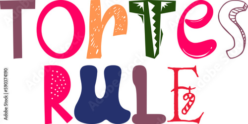 Tortes Rule Calligraphy Illustration for Motion Graphics, Logo, Postcard , Poster
