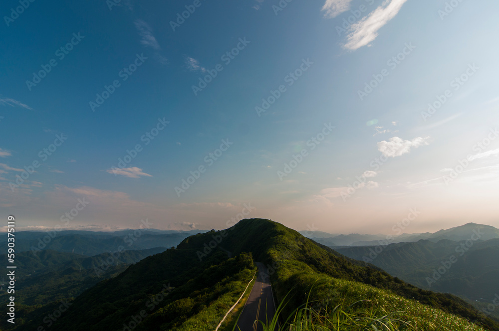 mountain road in Taiwan Taipei Jiufen 