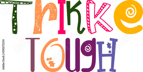 Trikke Tough Typography Illustration for Presentation , Bookmark , Motion Graphics, T-Shirt Design