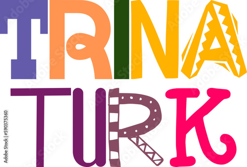 Trina Turk Typography Illustration for Icon, Social Media Post, Motion Graphics, Newsletter