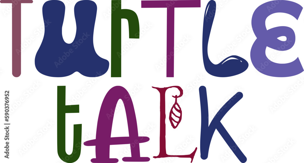 Turtle Talk Calligraphy Illustration for Presentation , Motion Graphics, Flyer, Packaging Turtle Talk Calligraphy Illustration for Presentation , Motion Graphics, Flyer, Packaging