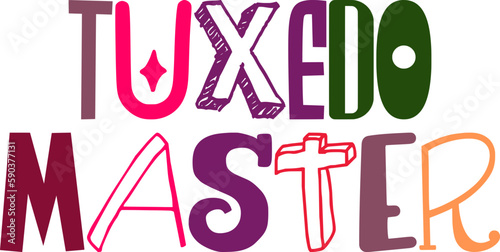 Tuxedo Master Typography Illustration for Banner, Magazine, Stationery, Newsletter