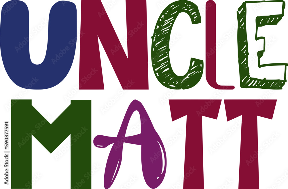 Uncle Matt Hand Lettering Illustration for Decal, Sticker , Motion Graphics, Postcard Uncle Matt Hand Lettering Illustration for Decal, Sticker , Motion Graphics, Postcard