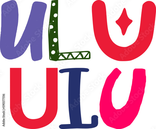 Ulu Ulu Hand Lettering Illustration for Social Media Post, Mug Design, Postcard , Decal