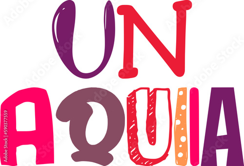 Un Aquila Hand Lettering Illustration for Mug Design, Book Cover, Flyer, Social Media Post