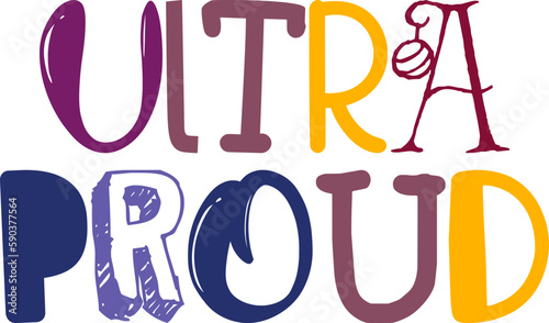Ultra Proud Calligraphy Illustration for Magazine, Brochure, Poster, Banner