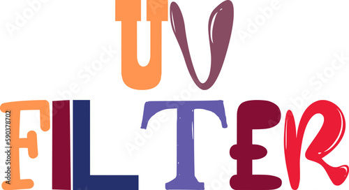 Uv Filter Hand Lettering Illustration for Packaging, Sticker , Infographic, Newsletter