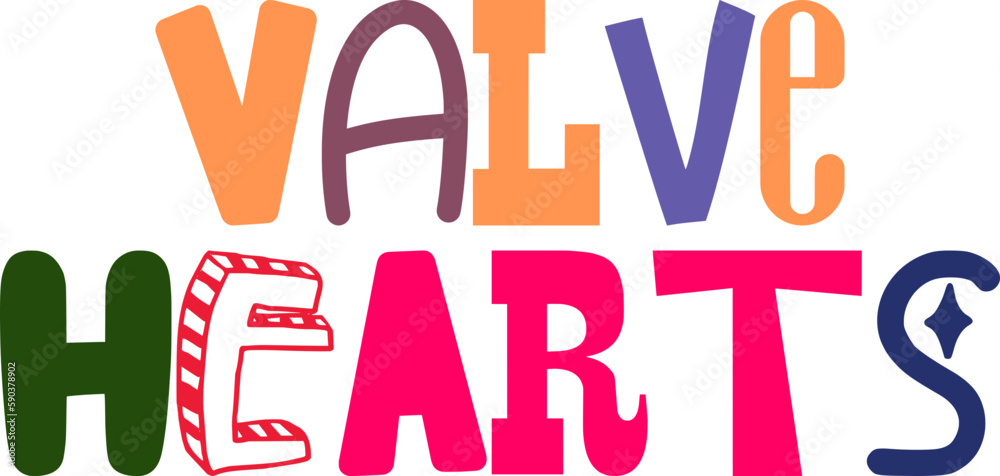 Valve Hearts Calligraphy Illustration for Newsletter, Sticker , Infographic, Social Media Post Valve Hearts Calligraphy Illustration for Newsletter, Sticker , Infographic, Social Media Post
