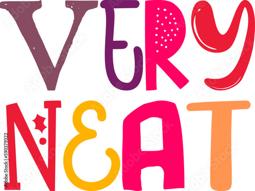 Very Neat Calligraphy Illustration for Label, Gift Card, Decal, Flyer