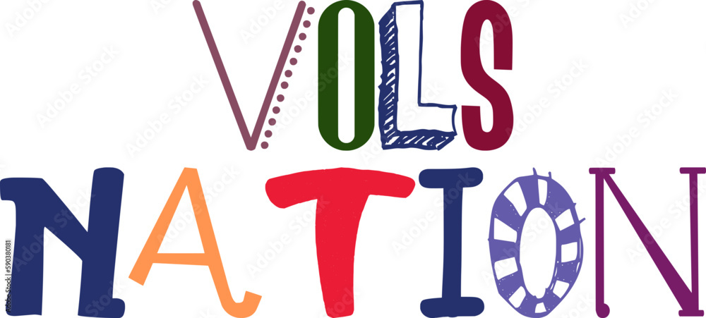 Vols Nation Calligraphy Illustration for Decal, Newsletter, Motion Graphics, Social Media Post Vols Nation Calligraphy Illustration for Decal, Newsletter, Motion Graphics, Social Media Post
