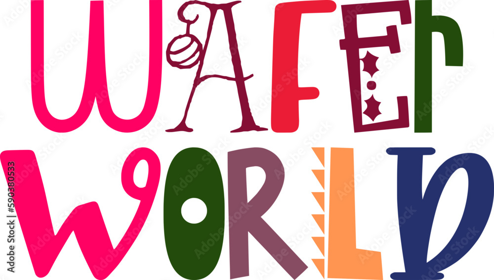 Wafer World Calligraphy Illustration for Motion Graphics, Newsletter, Infographic, Bookmark Wafer World Calligraphy Illustration for Motion Graphics, Newsletter, Infographic, Bookmark