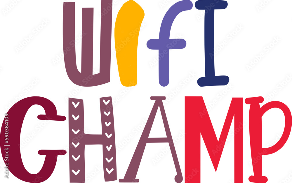 Wifi Champ Calligraphy Illustration for Icon, Presentation , Magazine, Packaging Wifi Champ Calligraphy Illustration for Icon, Presentation , Magazine, Packaging