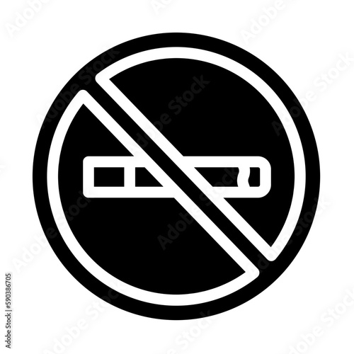 no smoking line icon