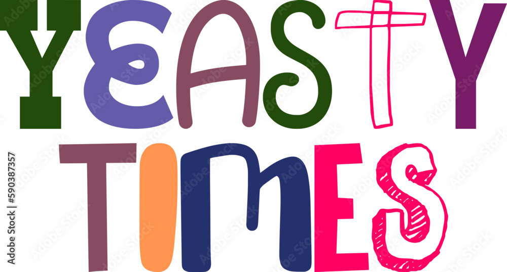 Yeasty Times Typography Illustration for Flyer, Logo, Sticker , Gift Card Yeasty Times Typography Illustration for Flyer, Logo, Sticker , Gift Card