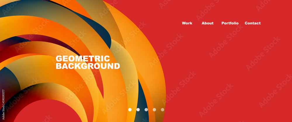 Fototapeta premium Fluid shapes vector abstract background