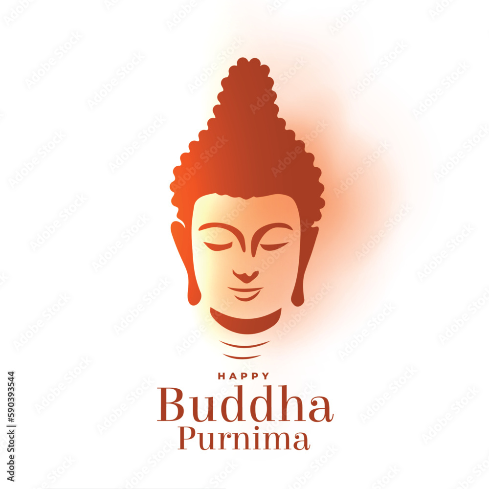 stylish happy buddha purnima background for religious knowledge