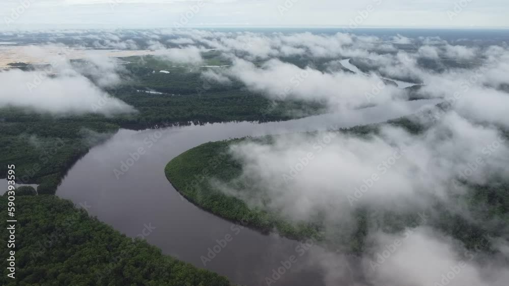 Rio Preguiças Dunas Praia Lagoas Pequenos Lençóis Paisagem Barreirinhas Vilarejo Caburé Mandacaru Proteção Ambiental Paulino Neves Cenário Tropical Paradisíaco Paraíso Natureza Aéreo Drone Turismo
