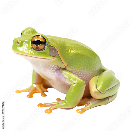 red eyed frog on transparent background