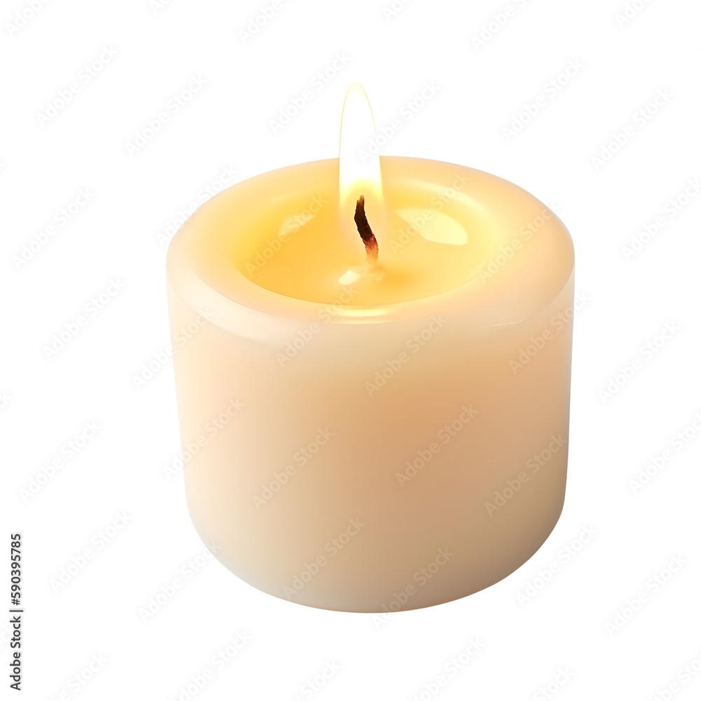 burning candle on transparent background burning candle on transparent background