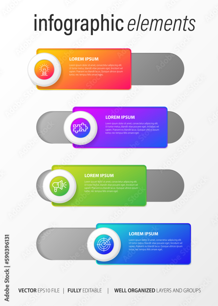 Infographic elements data visualization vector
