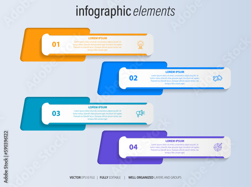 Infographic elements data visualization vector
