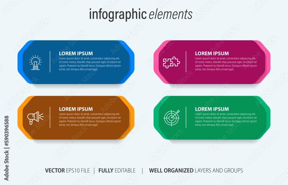 Infographic elements data visualization vector
Infographic elements data visualization vector