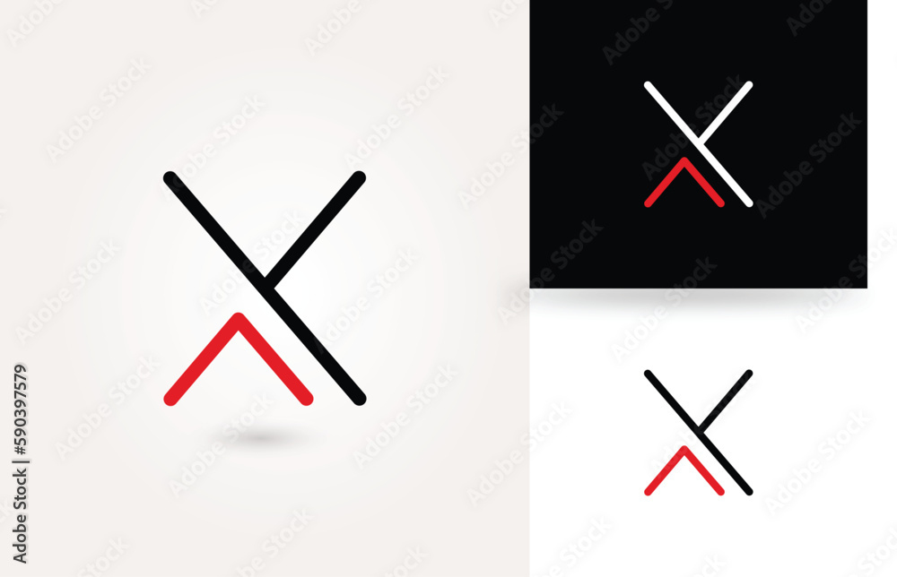 X letter logo and alphabet design template X letter logo and alphabet design template