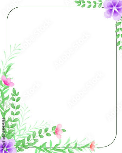 watercolor template for wedding invitation