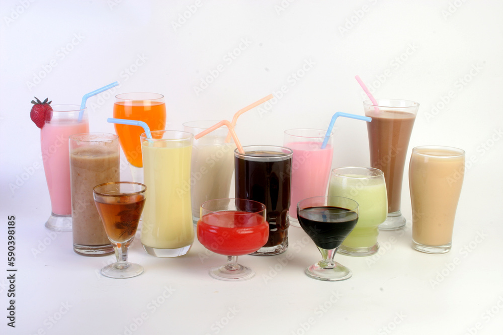 glass of juice with fruits background glass of juice with fruits background