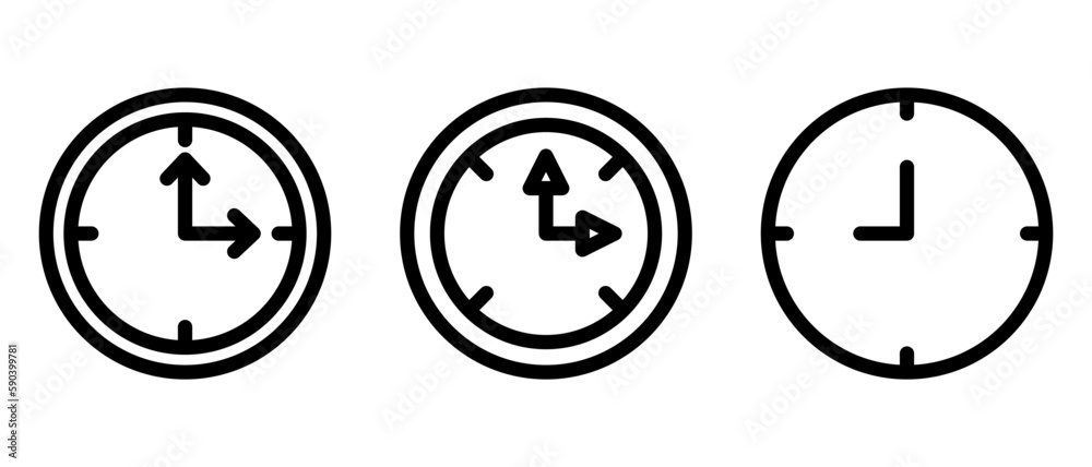 clock icon or logo isolated sign symbol vector illustration - high quality black style vector icons clock icon or logo isolated sign symbol vector illustration - high quality black style vector icons
