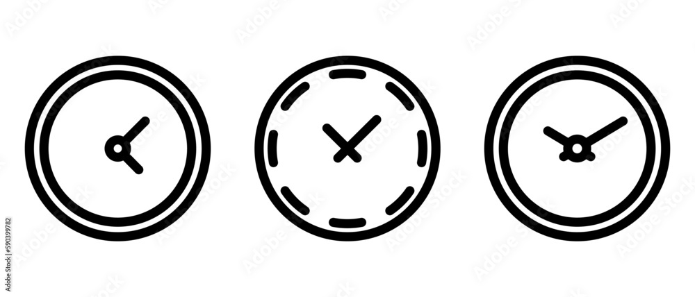 clock icon or logo isolated sign symbol vector illustration - high quality black style vector icons clock icon or logo isolated sign symbol vector illustration - high quality black style vector icons