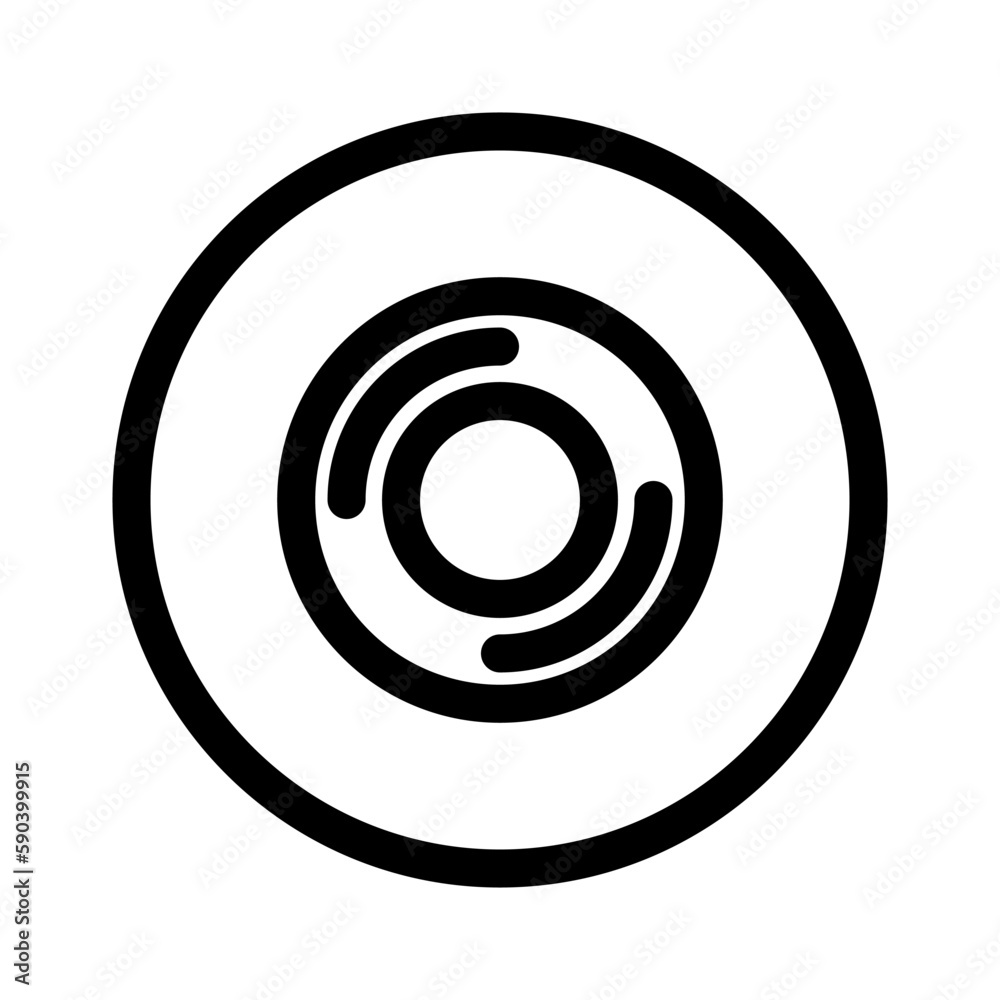 compact disc icon or logo isolated sign symbol vector illustration - high quality black style vector icons compact disc icon or logo isolated sign symbol vector illustration - high quality black style vector icons