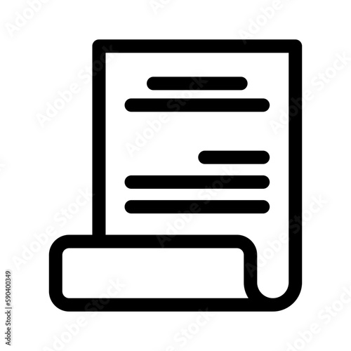invoice icon or logo isolated sign symbol vector illustration - high quality black style vector icons