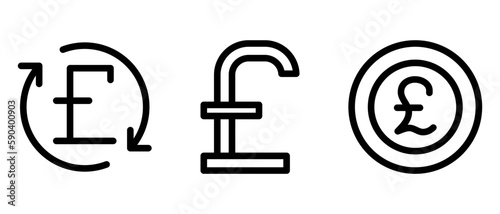 pound icon or logo isolated sign symbol vector illustration - high quality black style vector icons